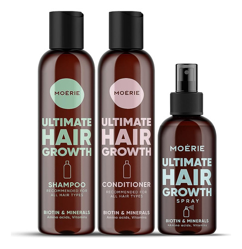 Moerie Mineral Shampoo And Conditioner Plus Hair Growth Spra