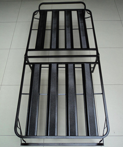 Cama Plegable 1.5 Plaza 190 Cm X 100 Cm + Colchón 8 Pulgadas