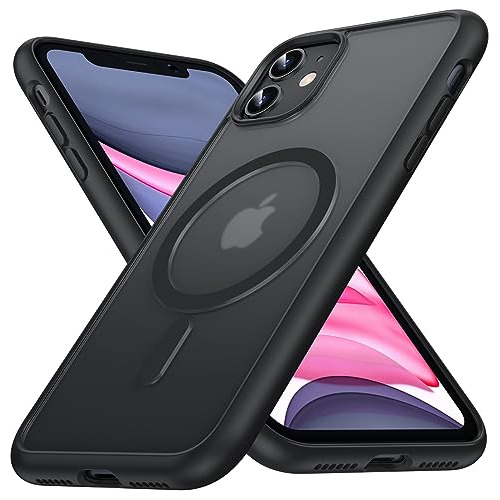 Funda Para iPhone 11 Negro Delgada Duro Con Silicon Bumper