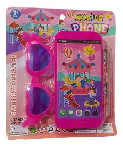 Combo Gafas Y Celular De Juguete Para Niñas Juguetería