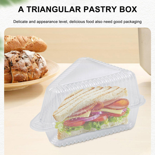 L 100 Juegos De Cajas Triangulares Para Tartas Desechables
