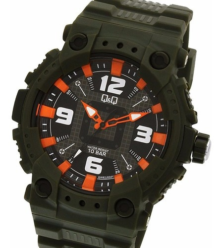 Reloj Q&q Gw82j004y 100m Water Resistant Cristal Duro