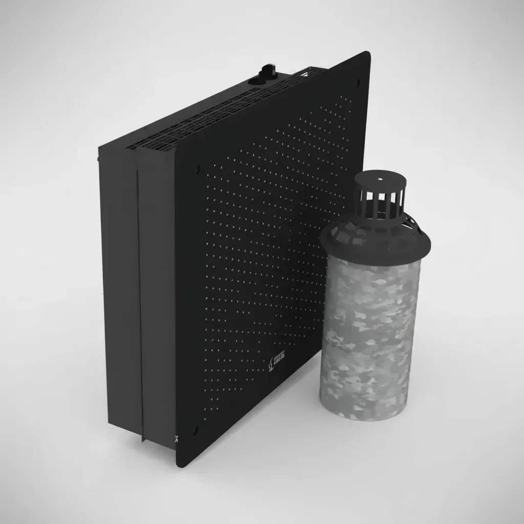 Calefactor de Pared Caldén Tb.5000kcal Gas Natural Tiro Balanceado Negro