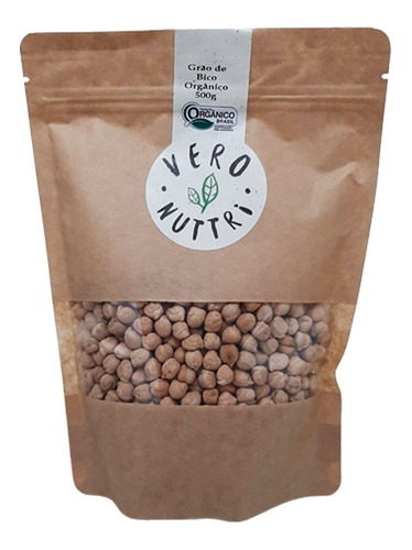 Imagem 1 de 3 de Grão De Bico Orgânico 500g Vero Nuttri
