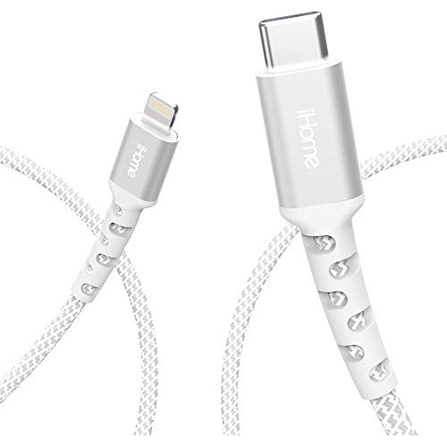 Ihome Usb C A Cable De Relámpago: Nylon Trenzado, 3gdsh