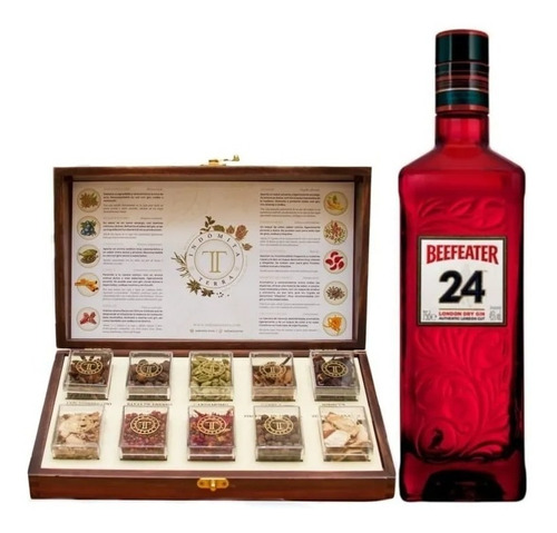 Estuche Indomita Terra Mixologia + Gin Beefeater Dry 24 Red-