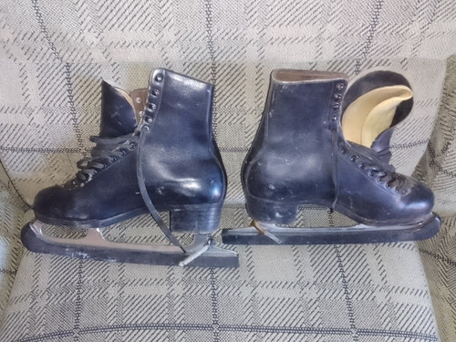 Imagen 1 de 4 de Patines Para Hielo Antiguos Número ,10