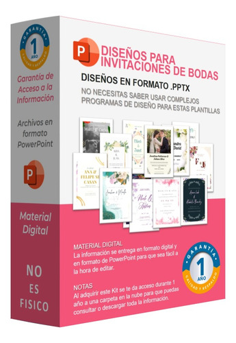 Plantillas Editables Para Invitaciones De Boda Formato .pptx