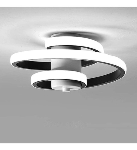 Lámpara Led De Techo Moderna Diseño Línea Espiral 3 Colores