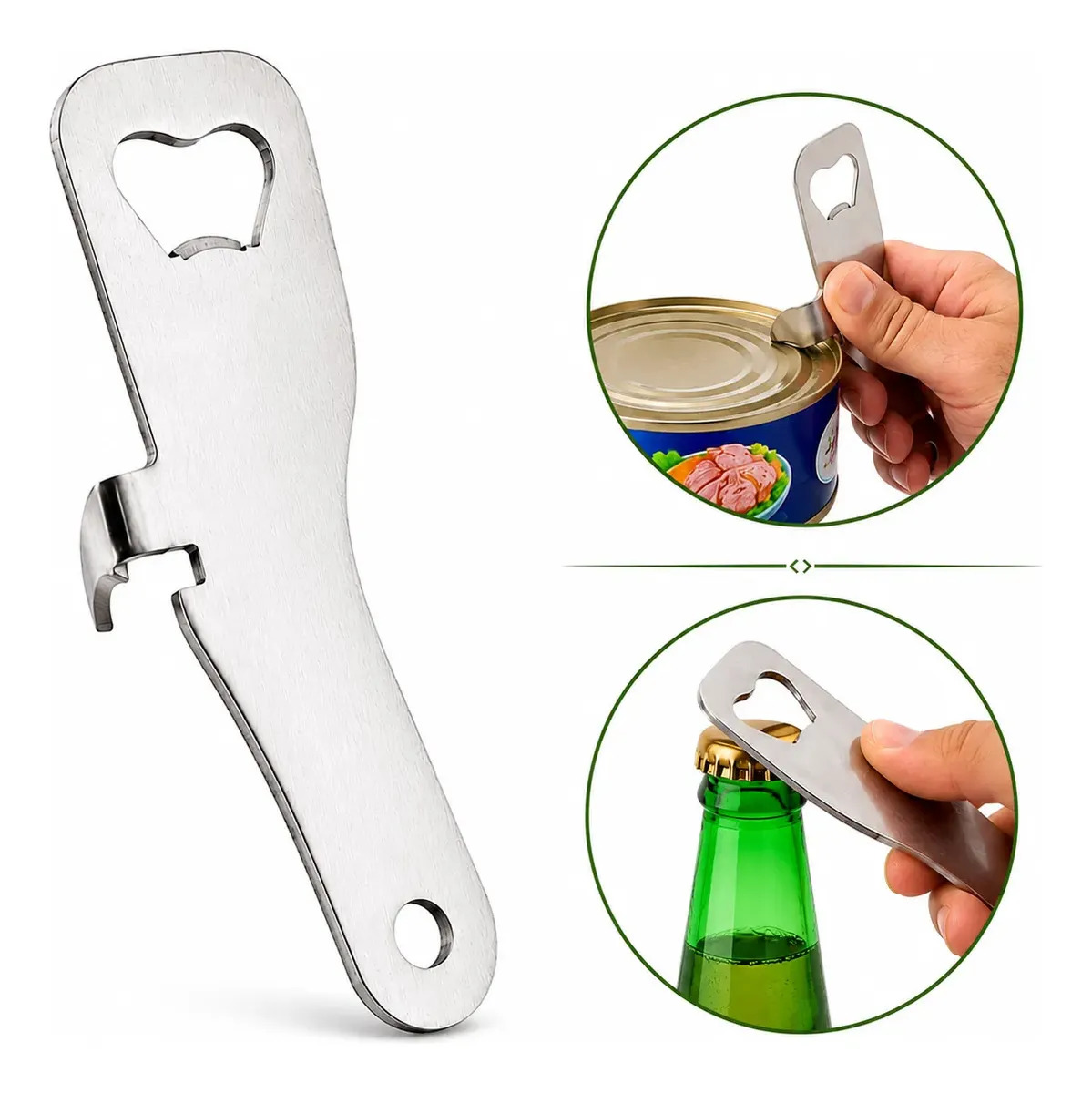 Abridor De Latas E Garrafas Profissional Aço Inox Reforçado
