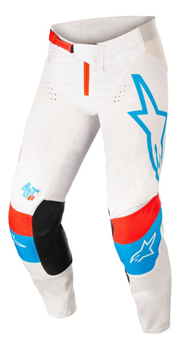 Pantalon Moto Alpinestars Techstar Quadro /azu/ Rojo