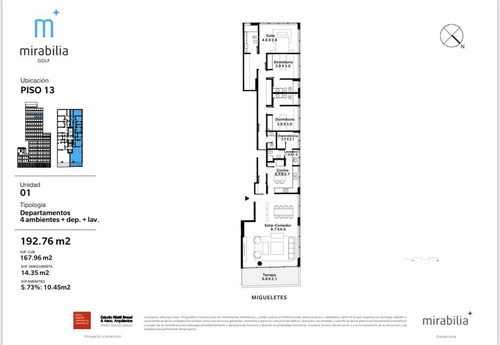 Imagen 8 de 9 de Departamento - Belgrano - 4 Ambientes - Mirabilia Golf - Coch - Seguridad - Amenities