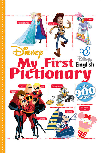 Meu Primeiro Dicionário Ilustrado Inglês My First Pictionary Disney Capa Dura DCL 6 anos +