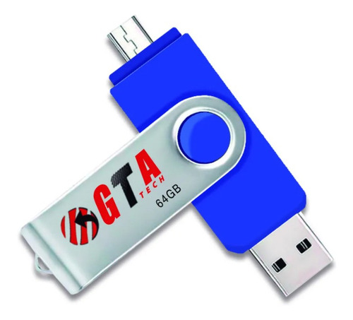 Pen Drive 64gb Usb 3.0 Flash Dual Drive Otg Pen64gb-otg Gta Tech