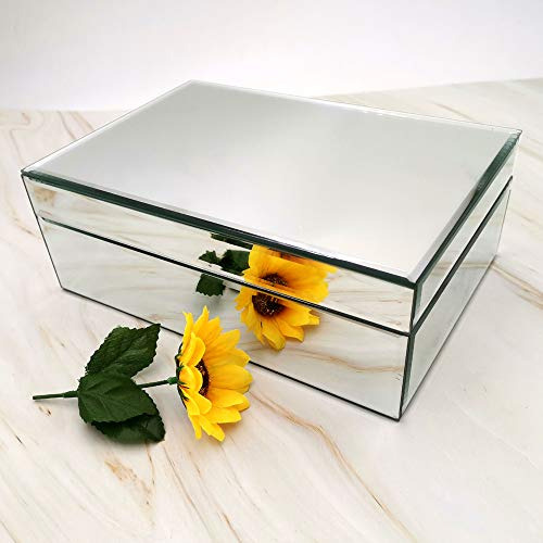 Joyero Con Espejo De Cristal Plateado Meetart, Organizador D