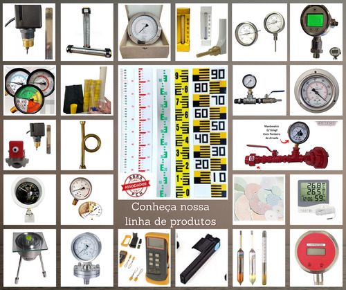 Manometro Cx Inox Int.e Rosca Latao C/flange 0/70mca R.1/4