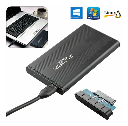 Gabinete Carcasa Case Disco Duro 2.5 Laptop Sata Usb 2.0
