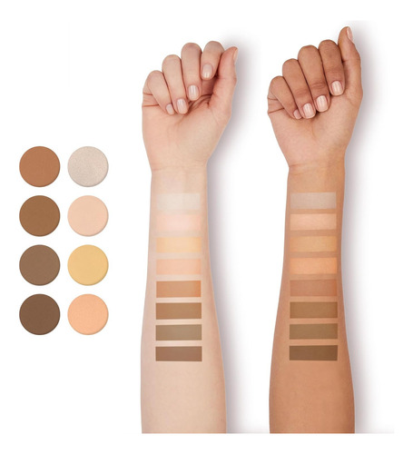 Paleta De Maquillaje Highlight & Contour Pro, Ligera, Mezcla