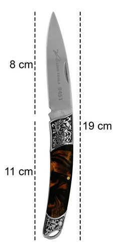 Cuchillo Táctico Navaja Militar Monte Cachas Concha Nacar Color Cafe Con Clip Muelle Uso Rudo Daga Stiletto Acero Inoxidable 420 Con Bandola Campismo Senderismo Supervivencia Hoja 85mm Cacha 105 Mm