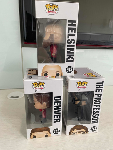 Lote 3 Funko Pop La Casa De Papel Denver Professor Helsinki