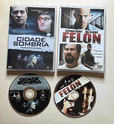 Cidade Sombria E Felon Dvds Originais Com Val Kilmer