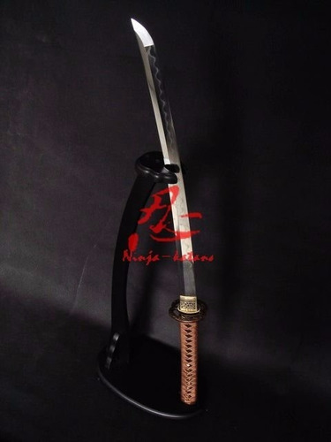 Imagem 5 de 9 de Conjunto Katana Wakizashi Daisho Espada Samurai Aço Damasco