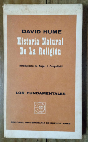 Historia Natural De La Religión - David Hume - Eudeba