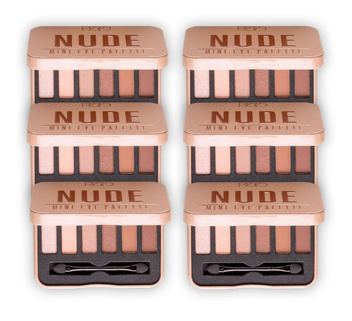 Pack 6 Paleta Sombras Mini Eye Nude | Petrizzio