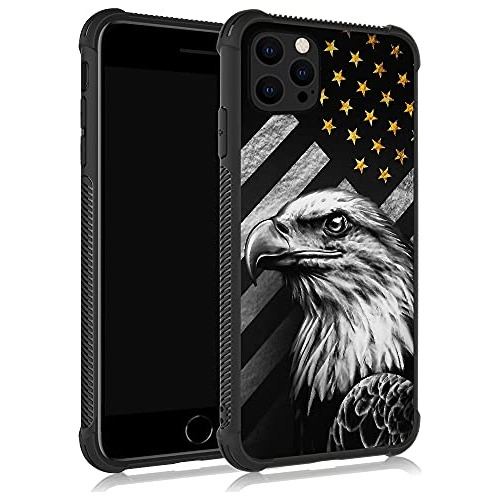 Funda Para iPhone 13 Mini Eagle American Flag Tpu Blando -02