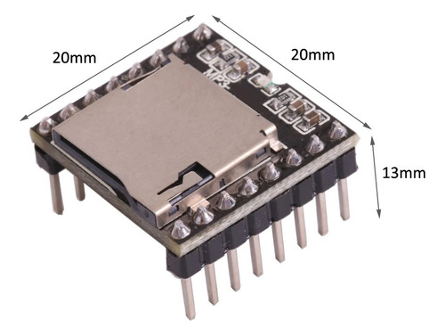 Mini Modulo Reproductor Mp3 Dfplayer Ranura Micro Sd Arduino