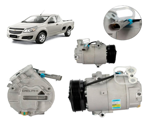 Compressor Ar Cond. Gm Agile Montana 2011 Em Diante - Delphi