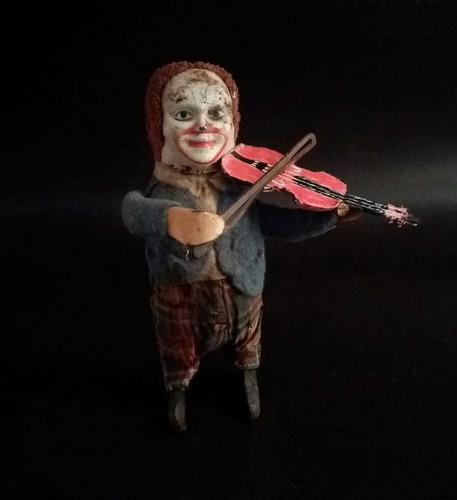 Payaso Violinista Hojalata Operativo Made Germany Schuco 280