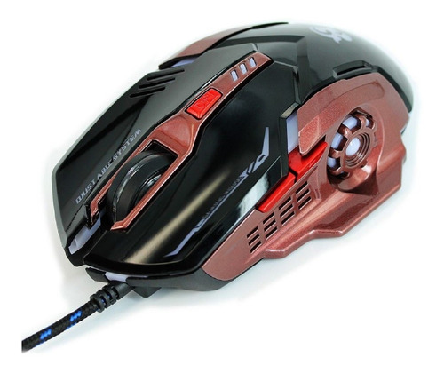 Mouse Gamer Usb 6 Botones Luces Led Ergonómico