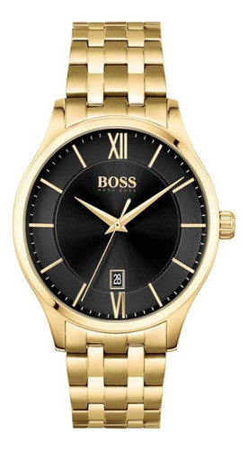 Reloj Para Hombre Hugo Boss Elite 1513897 Dorado