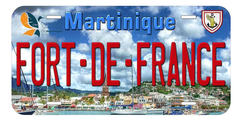 Placa Automovil Fort France Martinica