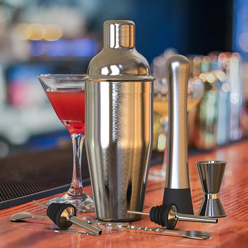 / Set Mezclador De Bebidas Cocktail Shaker Mixer De 750 Ml