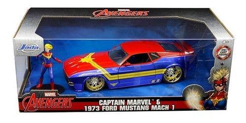 Jada 1:24 Captain Marvel & 1973 Ford Mustang Mach 1  31193