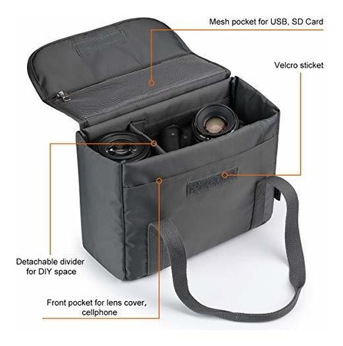 Bolsa Camara Reflex Dslr Resistente Agua Asa Para Sony