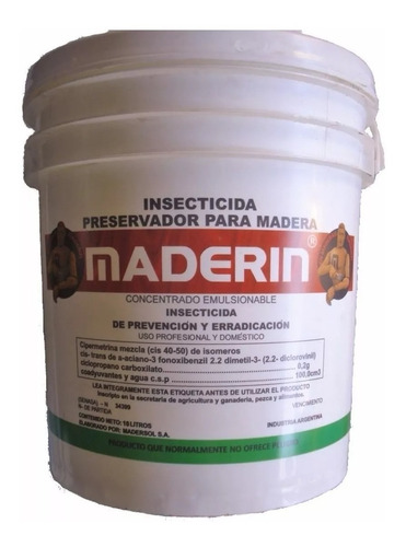 Maderin Insecticida Preservador Curador Penta 20 Lt Dajdac