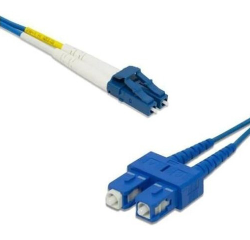 Kit 10 Peças - Cordão Óptico Duplex Mono Lc/sc Upc 2,50mt