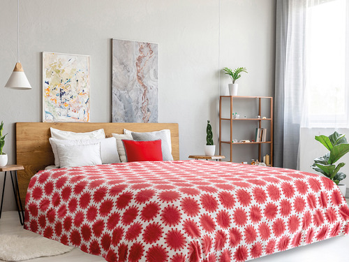 Cobertor Ligero Ottawa Rojo King Size Dormireal