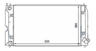 Radiador Toyota Corolla 2001 Al 2007 Diesel Caja Manual