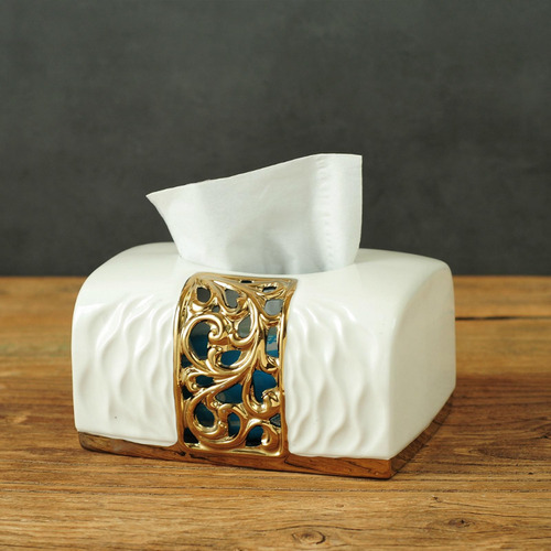 Soporte De Cajas De Tejido Organizador De Tejido Facial Case