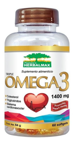 Omega 3 1400 Mg X 60 Softgels Herbalmax