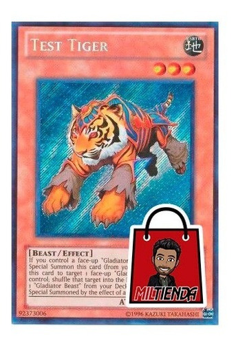 Test Tiger - Secret Rare - Miltienda Yugioh Gladiator Beast