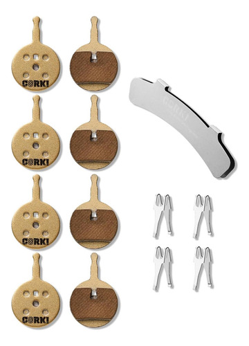 4 Pares Pastillas Freno Disco Bicicleta - Modelo Bb5