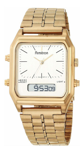 Reloj Hombre Armitron 20-5453chgp Cuarzo Pulso Dorado En