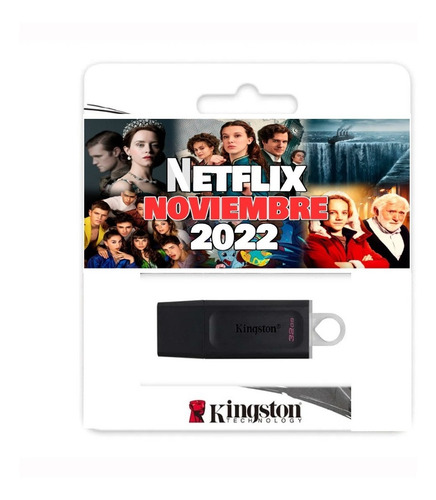 Imagen 2 de 4 de Memoria Usb Kingston 64gb + Grabado Peliculas,serie Netflix