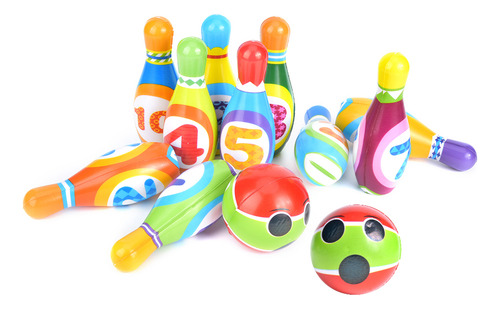Juego De Bolos Y Bolas De Boliche De Juguete Para Interiores