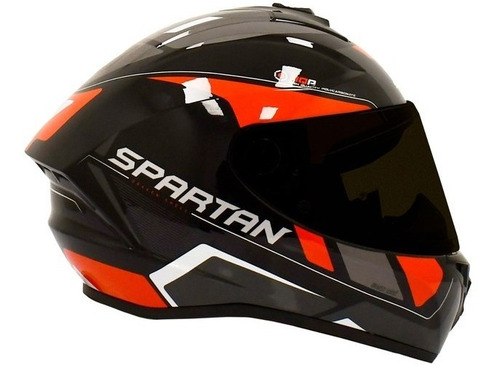 Casco Spartan Draken S Wind Rojo Brillo Visor Transparente